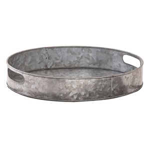 Elegante Plato de Servir Galvanizado Estilo Industrial Chic, Tabla de Quesos, Centro de Mesa Decorativo, Exportador Mayorista de Fábrica, Mejor Precio - Product Image 3