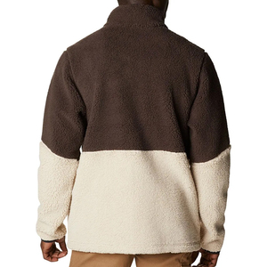 Men's Solid <b>Fleece</b> <b>Jacket</b> Front Zipper Cotton <b>Lined</b> Breathable Casual Winter Wear Standard Regular Fit with Pockets - Product Image 5