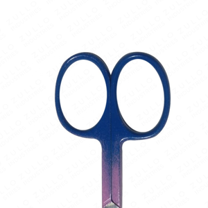 Ciseaux à ongles à lame argentée avec revêtement dégradé bleu-violet, conception personnalisée sous marque privée, haute qualité, vente en gros pour manucure - Product Image 5