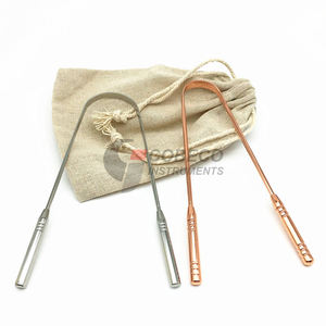 <b>Travel</b> <b>Pillow</b> Case Tongue Scraper Compact Stainless Steel Slim Profile Fits Standard Pillowcase Pocket - Product Image 1