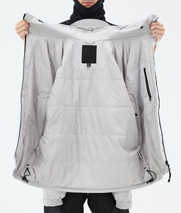 Veste de ski imperméable, respirante, coupe-vent et isolante pour sports d'hiver 2026, blanche et noire, pour snowboard et ski, fabricant OEM - Product Image 6