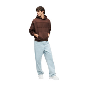 Sweat à capuche pour homme personnalisé avec impression en relief, poche avant, 100% coton molletonné, séchage rapide et respirant - Product Image 1
