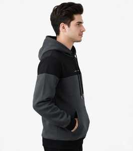 ONETEN APPARELS Sweat-shirt à capuche color-block pour homme, en polaire, manches longues, grande taille - Product Image 6