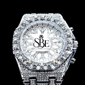 Reloj de Pulsera de Lujo Mecánico Automático Exclusivo, Cristal de Zafiro, Acero Inoxidable, Resistente al Agua, D Color VVS1, Diamante Moissanita - Product Image 2