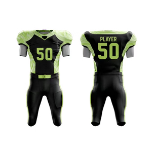 Ensemble de maillots de football américain pour hommes SPODI SPORTS personnalisés de haute qualité, réversibles, respirants, à séchage rapide, extensibles, à manches courtes - Product Image 1