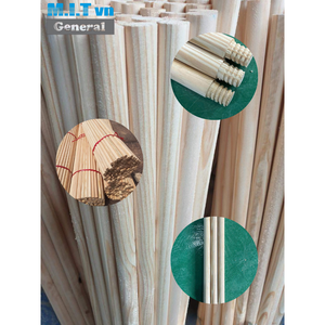 Más Vendido: Mango de Escoba de Madera de Pino Natural, Liso y Pulido, de Repuesto, con Punta Roscada o Tallada para Herramientas de Limpieza - Product Image 2