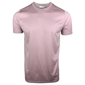 Camiseta de Manga Corta para Hombre, Cuello Redondo, Corte Regular, Color Sólido, Estilo Casual, Tejida - Product Image 1
