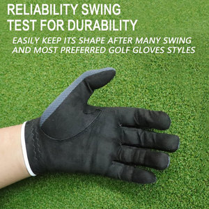 Guantes de Golf Grises para Hombre, para Golfistas Diestros, para Clima Cálido y Húmedo, Tallas Grandes y Pequeñas, Guantes de Golf al por Mayor, Transpirables y Antideslizantes - Product Image 3