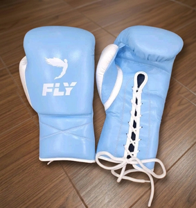 ถุงมือชกมวย Fly SuperLace Pro X 2 สำหรับฝึกซ้อม ทำจากหนังวัวแท้  รับสกรีนโลโก้ - Product Image 1