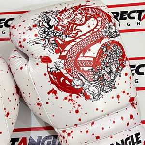 Gants de boxe rectangulaires imprimés motif serpent, personnalisés pour l'entraînement et le sparring de Muay Thai, vente en gros, équipement de combat OEM ODM - Product Image 5
