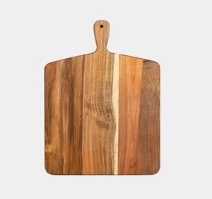 Tabla de cortar rectangular de madera de acacia natural con asa, paquete de una sola pieza, tabla de cortar de madera para cocina al mejor precio - Product Image 3