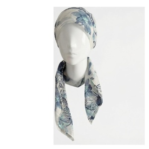 Women's Long <b>Silk</b> Scarf Floral Print Elegant Multi-Functional Fashion Accessory All Seasons - Product Image 1