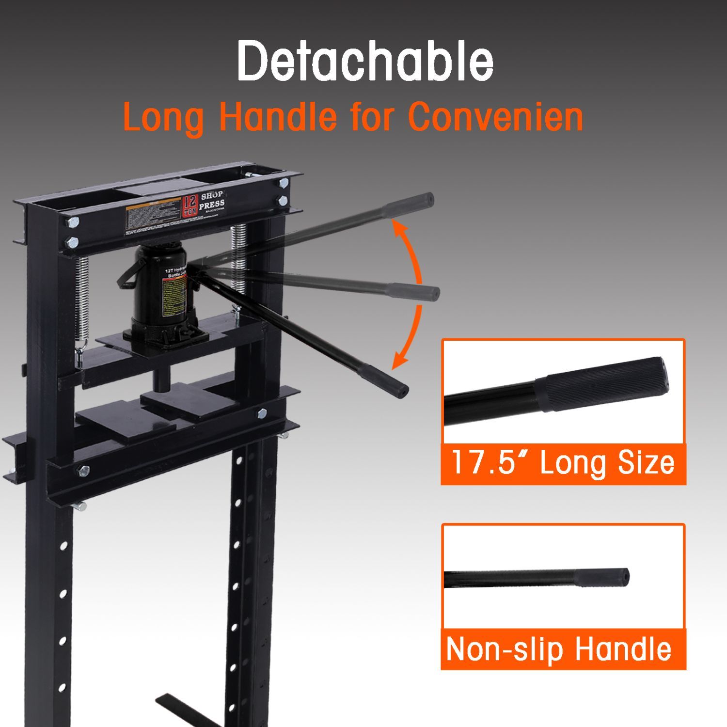 ｌサイズ 12 Ton Hydraulic Shop Press – H-Frame Garage Floor Press With