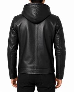 Veste en cuir sur mesure en toile, matériau véritable de qualité supérieure, mode masculine, coupe confortable, vêtements de luxe, vente en gros - Product Image 5