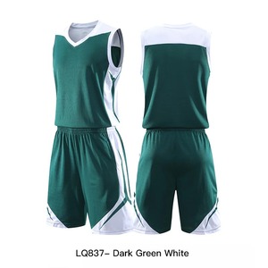 Ensemble de maillots de basket-ball personnalisés bleu marine avec numéro jaune et nom imprimés par sublimation, uniforme unisexe adulte en polyester respirant - Product Image 5