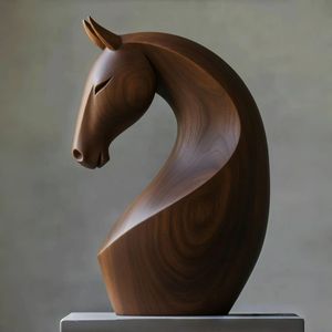 Sculpture en bois de table pour la décoration de la maison - Product Image 6