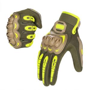 Men's Leather Motorbike <b>Gloves</b> Impact Protection Hard Shell Knuckle Safety Guard Racing Gear for Street Bike Riding - Product Image 6