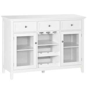 Bar Cabinet for <b>Kitchen</b> or Coffee Bar Storage Sideboard with Stylish Design - Product Image 3