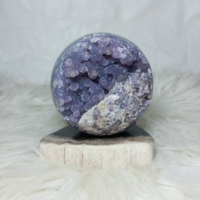 Venta al por Mayor de Esferas Pulidas de Ágata Uva Natural de Indonesia de Alta Calidad, Cristal Curativo de Jaspe, Artesanía, Tamaño 5 cm