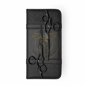 Ensemble de ciseaux de coiffure professionnels de qualité supérieure, ciseaux de coupe et d'éclaircissement pour barbier, en acier inoxydable, kit de ciseaux de salon avec étui - Product Image 2