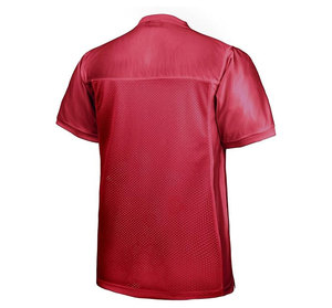 Classic Printed Football Jerseys for Men Unisex V-Neck Breathable Short Sleeve Workout Dry-Fit Sports Casual Tops 100% Polyester - Product Image 2