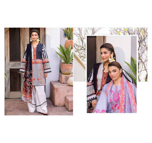 Ssumaira Presenta Charizma Print, Colección de Verano de 3 Piezas, Vestidos de Marca Pakistaní e India al por Mayor - Product Image 6