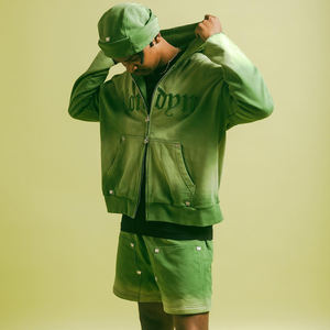 Proveedor de Conjuntos Deportivos con Lavado Ácido OEM, Sudadera y Pantalones con Diseño Urbano para Producción de Marca Privada - Product Image 3