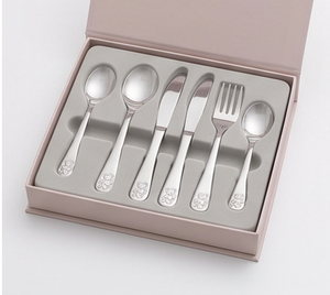 Ensemble de couverts pour enfants au design adorable d'ours, cuillère, fourchette, couteau en métal, parfait pour les repas et les cadeaux des enfants. - Product Image 6