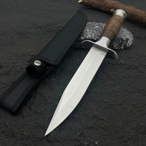 มีดโบวี่เหล็กกล้าคาร์บอนสูงพรีเมียม LEGACY BLADES ด้ามไม้ตีขึ้นรูปด้วยมือ ใบมีดแบบคงที่ จากโรงงานผู้ผลิต - Product Image 1