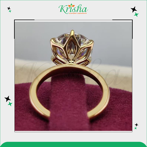 Superbes bagues d'anniversaire en diamant naturel et cultivé en laboratoire, couleur DEF, clarté excellente, 100 % naturelles, provenant d'un vendeur indien de confiance. - Product Image 2