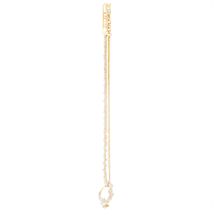 Fashion Body Chain-American Diamond Gold Nath with Long Chain - Product Image 1