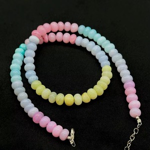 Natural Colorful Candy <b>Opal</b> Smooth Rondelle Choker <b>Necklace</b> 7MM 9MM Genuine Candy <b>Opal</b> Gemstone <b>Necklace</b> Handmade Fashion - Product Image 4