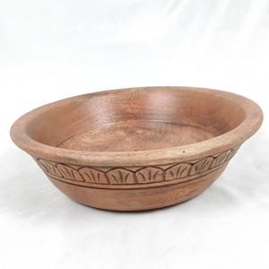 Tazón de Madera de Mango Pulido, Hecho a Mano, Ecológico y de Lujo, para Servir en Bodas y Uso en la Cocina, de la India - Product Image 1
