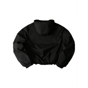 Trendy Black Custom Reflective Panel Hooded Windbreaker Men's <b>Jackets</b> OEM <b>Waterproof</b> Streetwear <b>jacket</b> Bulk Wholesale Supplier - Product Image 5