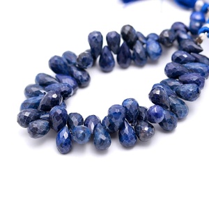 Perles de lapis-lazuli facettées en forme de goutte d'eau, perles de lapis-lazuli naturelles pour la fabrication de bijoux, colliers, pendentifs, boucles d'oreilles, en vrac - Product Image 2