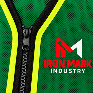 Gilet de sécurité haute visibilité unisexe Iron Mark en coton avec poches, certifié CE, détection des aiguilles - Product Image 4