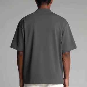 100% Cotton Custom Printed Logo Hip Hop Style Breathable Quick Dry 180g 2026 Top Trending Men's Oversized Streetwear - Product Image 6