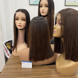 ¡Más Vendido! Peluca de cabello humano con cierre de encaje central, lisa, natural, para mujer, estilo suave, cabello virgen. - Product Image 6