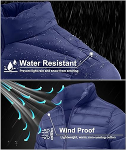 Veste matelassée en toile enduite de qualité supérieure, protection anti-UV, fermeture éclair, design unisexe, disponible dans toutes les couleurs et styles - Product Image 2