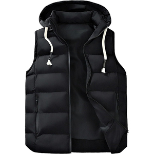 Gilet matelassé pour homme, vêtements d'hiver, veste sans manches matelassée, vêtements d'extérieur, style streetwear, gilets rembourrés - Product Image 3