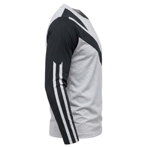 Camisetas de Manga Larga para Hombre, de Alta Calidad, Básicas, Térmicas, 100% Algodón, Sólidas, Casuales, Holgadas, Transpirables - Product Image 3