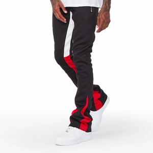 OEM Custom Men's High Quality Gallery Formal Flared <b>Jogger</b> Men's Pants Washed Mid Elastic Waistband <b>Stacked</b> Sweatpants - Product Image 5