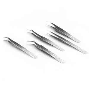 DANTRIC IMPLANTS Multipurpose Pearl Silver Stainless Steel Precision <b>Eyelash</b> Tweezers (10mm Length) for <b>Individual</b> <b>Eyelash</b> - Product Image 3
