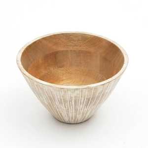 ชามไม้ทำมือ ดีไซน์วาบิซาบิ ชามตกแต่งสำหรับใส่ผลไม้และของว่าง - Product Image 1