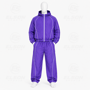 2026 Custom Windbreaker <b>Tracksuit</b> Two Piece Set Zip up Jacket <b>Nylon</b> Zipper Track Suit <b>Men</b> Windnreak <b>Tracksuit</b> - Product Image 6