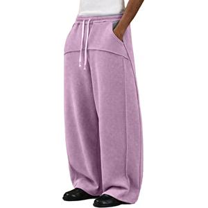 Pantalon de yoga évasé taille haute pour femme, couleur unie, avec bande latérale, extensible, tricoté, longueur intégrale, pour toutes les saisons - Product Image 3