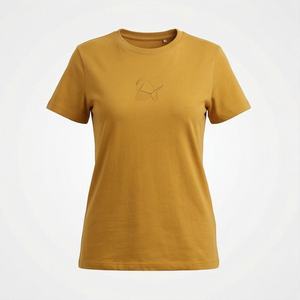 เสื้อยืดผู้หญิงคอกลมแขนสั้นคุณภาพดีรุ่นใหม่ล่าสุด รับสกรีนโลโก้ สีสันตามสั่ง ดีไซน์เสื้อผ้าแฟชั่นคุณภาพ - Product Image 1