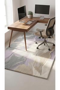 Hand Tufted Wool Area <b>Rug</b> with Anti-Skid Base Modern Geometric Pattern <b>Thick</b> Pile for Living Room Bedroom Hotel & Office Use - Product Image 3