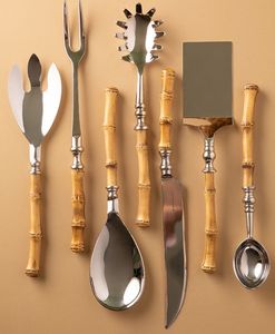 Ensemble de couverts de luxe en acier inoxydable avec manche en bois naturel pour restaurant, hôtel, mariage et repas à domicile - Product Image 5