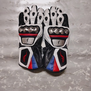 ถุงมือแข่งรถสำหรับผู้ชายถุงมือมอเตอร์ไซด์ถุงมือหนังสไตล์ใหม่ - Product Image 3